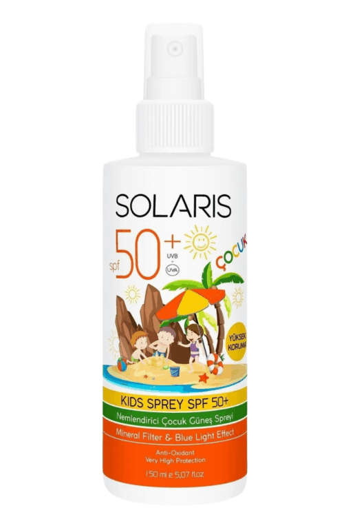 Solaris Güneş Kremi Leke Karşıtı SPF 50+ (50 ml) ve Çocuk Güneş Kremi Sprey SPF 50+ (150 ml) ve Yetişkin Güneş Koruyucu Krem Sprey SPF 50+ (200 ml) - Görsel 3