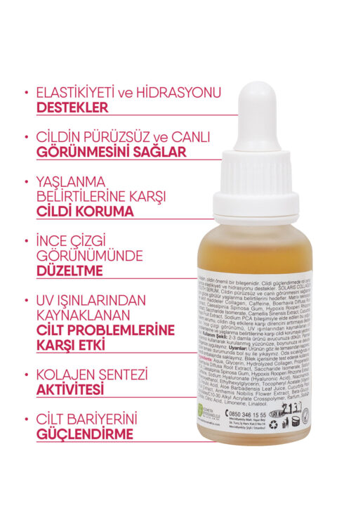Solaris Kolajen Cilt Bakım Serumu+ Hyaluronic Acid Cilt Bakım Serumu+ C Vitamin Cilt Bakım Serumu - Görsel 4