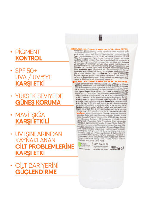 Solaris Aydınlatıcı Leke Krem Ve Hyaluronic Acid Serum Ve Leke Karşıtı Güneş Krem Ve Temizleme Jeli - Görsel 4