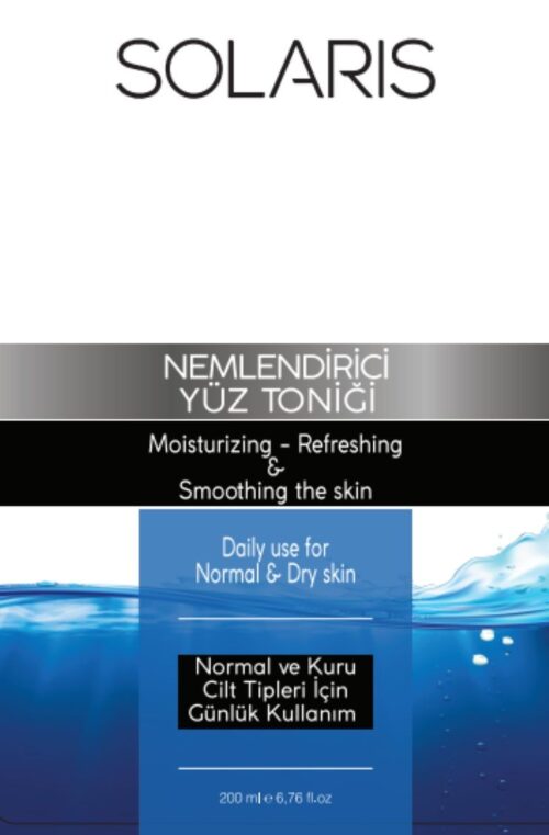 Solaris Yüz Temizleme Toniği Nemlendirici 200 ml - Görsel 5
